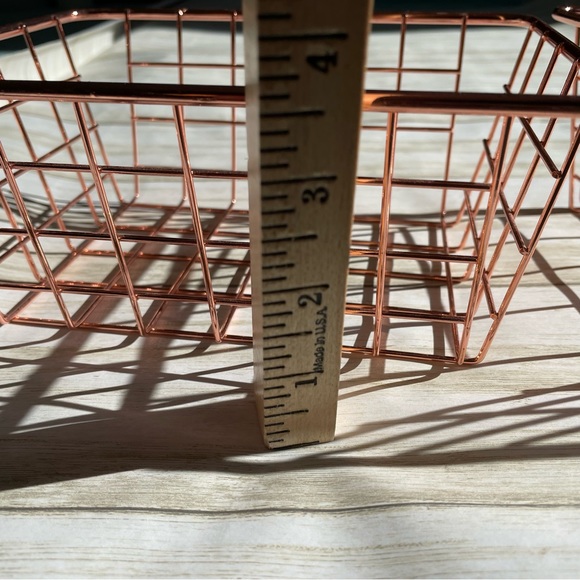 2 Rose Gold Storage Baskets - Picture 5 of 8